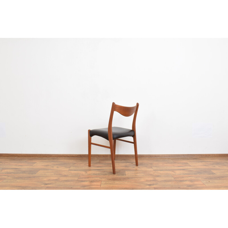 Set of 4 mid-century Danish teak dining chairs by Arne Wahl Iversen for Glyngøre Stolefabrik, 1960s