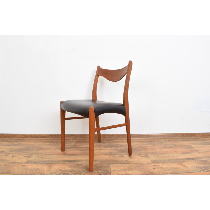 Set of 4 mid-century Danish teak dining chairs by Arne Wahl Iversen for Glyngøre Stolefabrik, 1960s