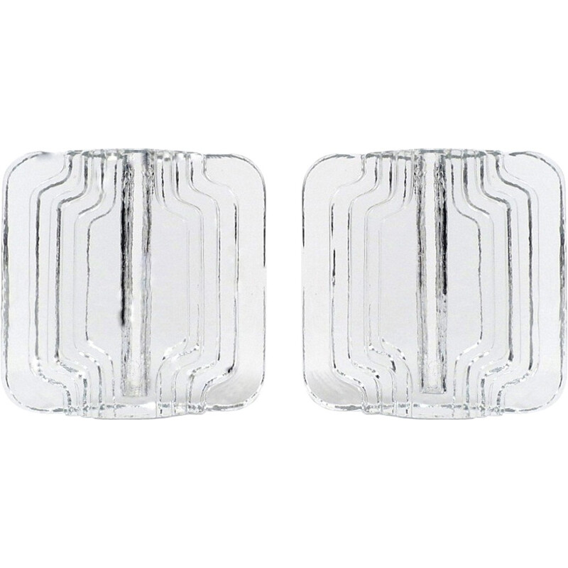 Pair of German glass objects - 1960s