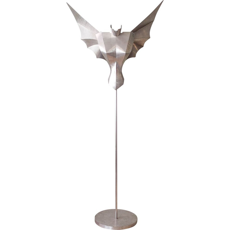 Vintage sculptural floor lamp Angel by Reinhard Stubenrauch, Germany 1990