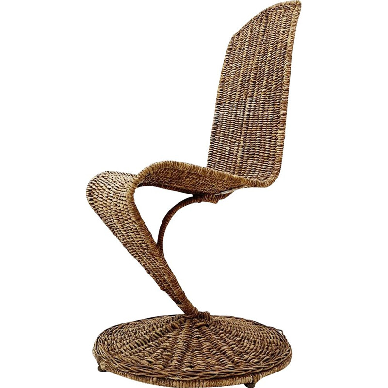 Vintage-Stuhl aus Bananenblatt von Marzio Cecchi für Most, 1970