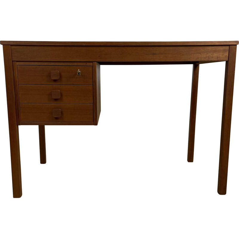 Scandinavian vintage teak desk by Domino Møbler, 1960