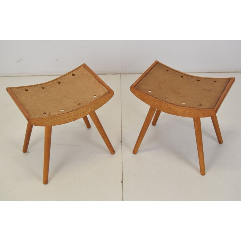 Pair of mid-century footrests Ton, Czechoslovakia 1960s