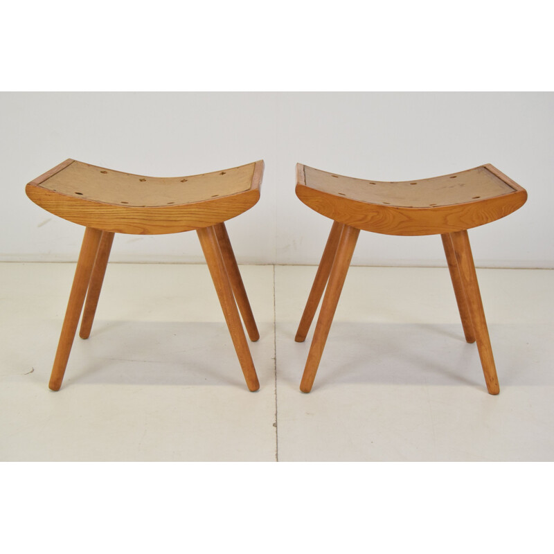 Pair of mid-century footrests Ton, Czechoslovakia 1960s