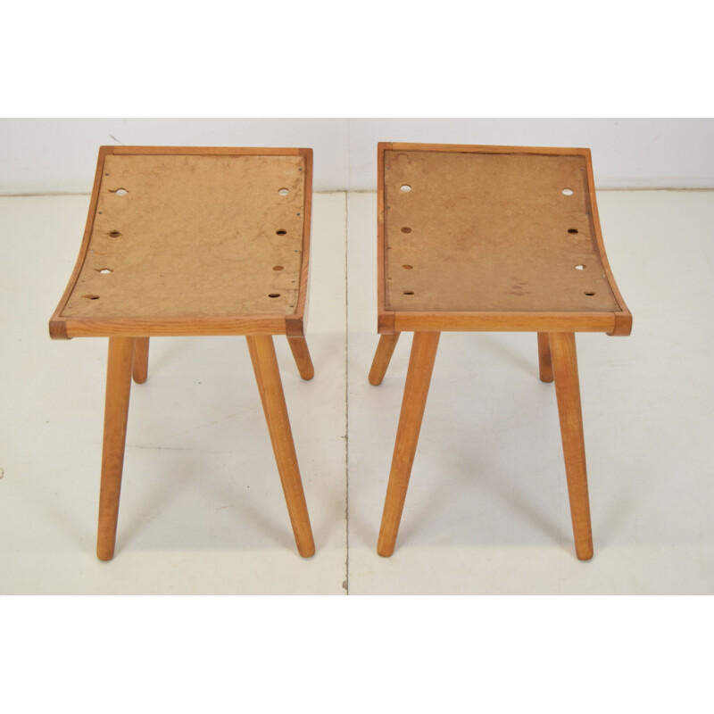 Pair of mid-century footrests Ton, Czechoslovakia 1960s