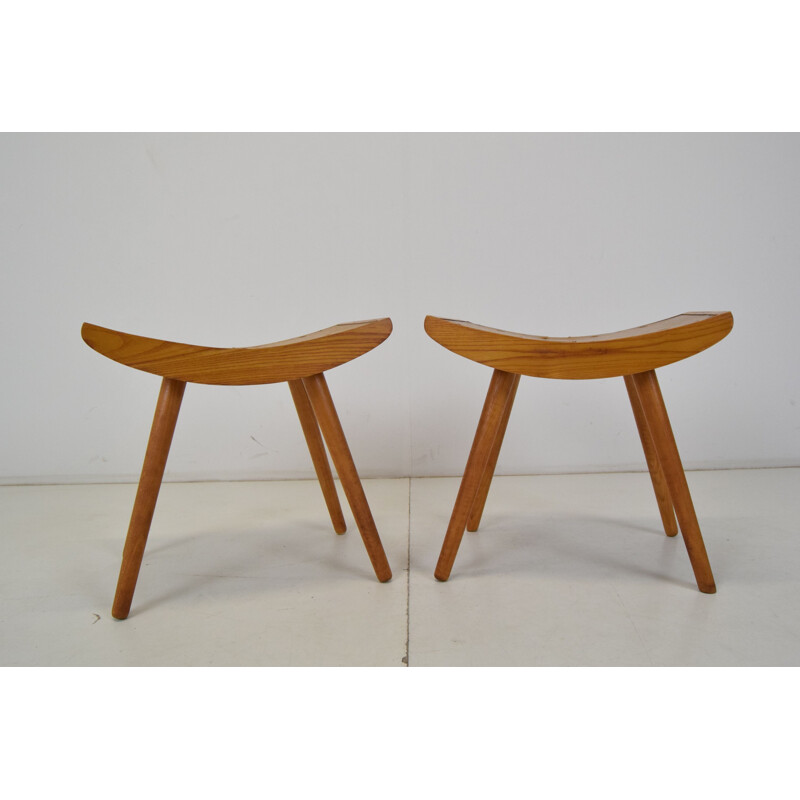 Pair of mid-century footrests Ton, Czechoslovakia 1960s