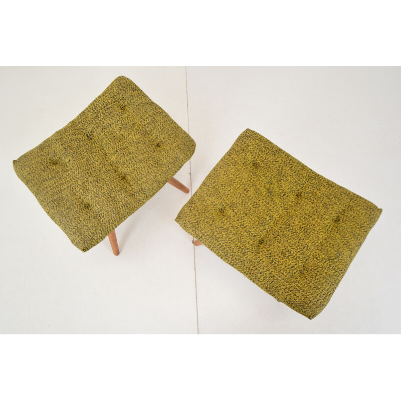 Pair of mid-century footrests Ton, Czechoslovakia 1960s