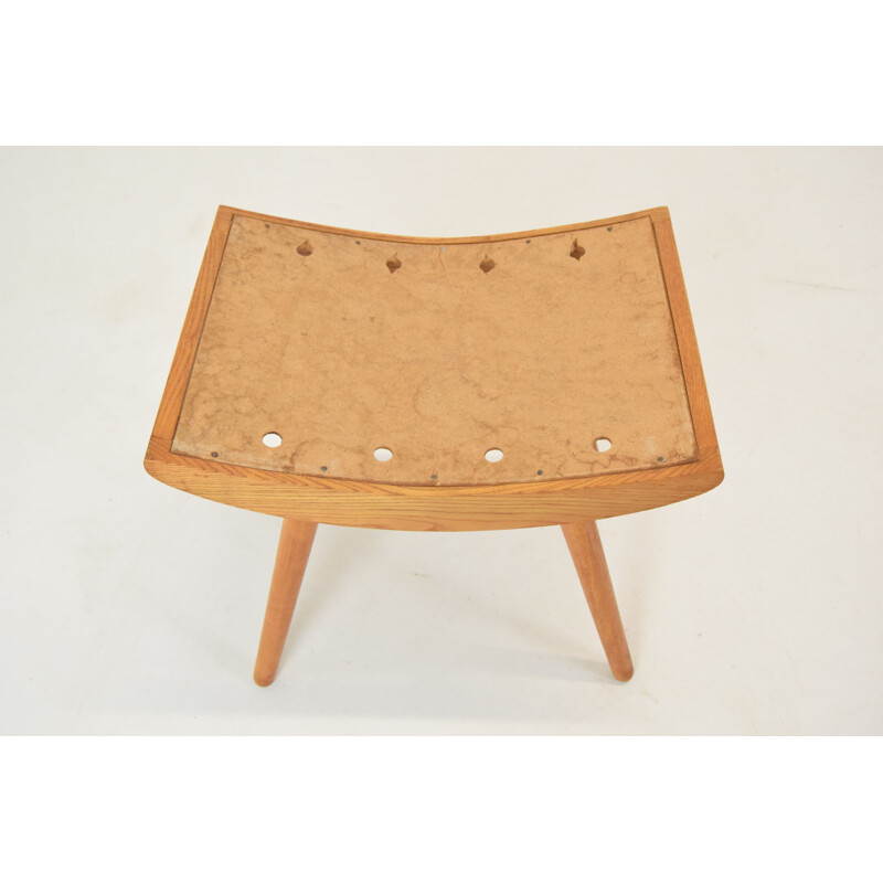 Mid-century wood footrest Ton, Czechoslovakia 1960s