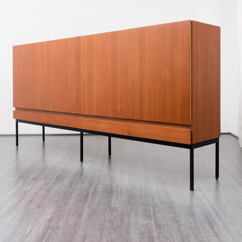 Vintage Behr highboard in teak, Dieter WAECKERLIN - 1960s