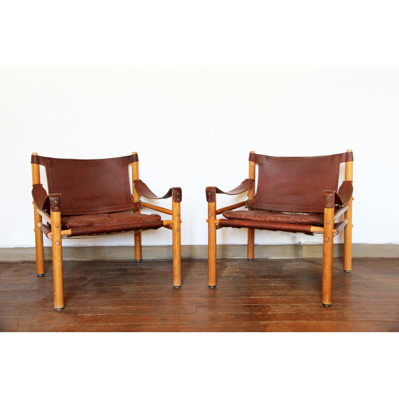 Paire de fauteuils vintage Sirocco par Arne Norell, 1954