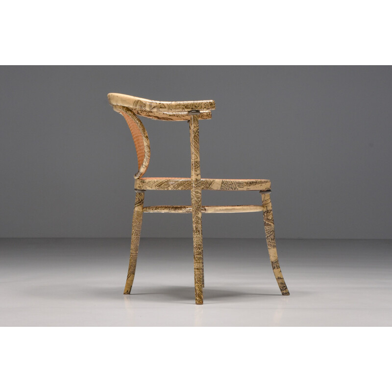 Vintage Thonet rotan fauteuil, 1905