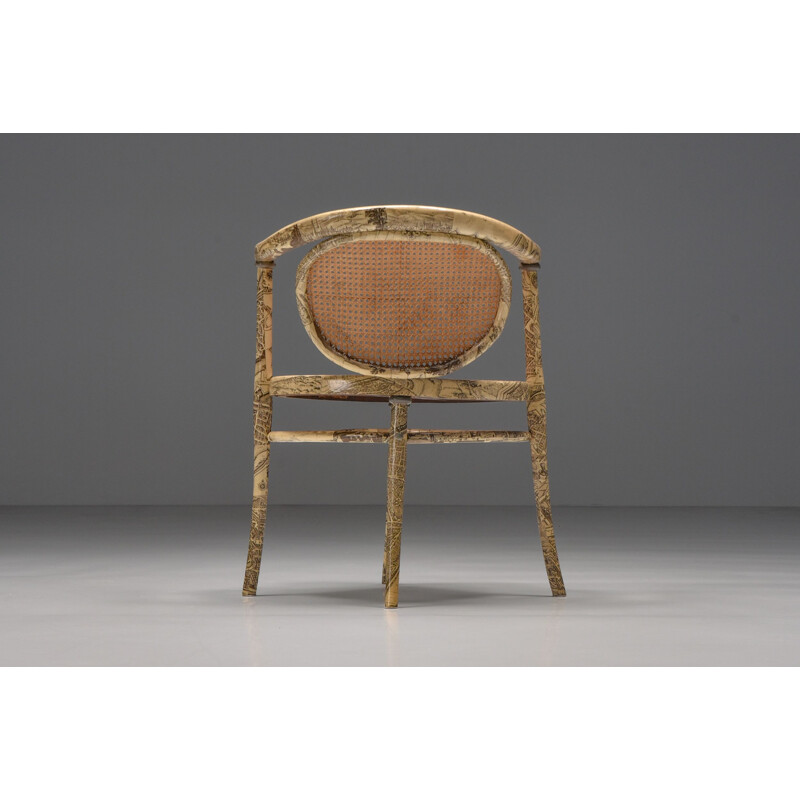 Vintage Thonet rattan armchair, 1905