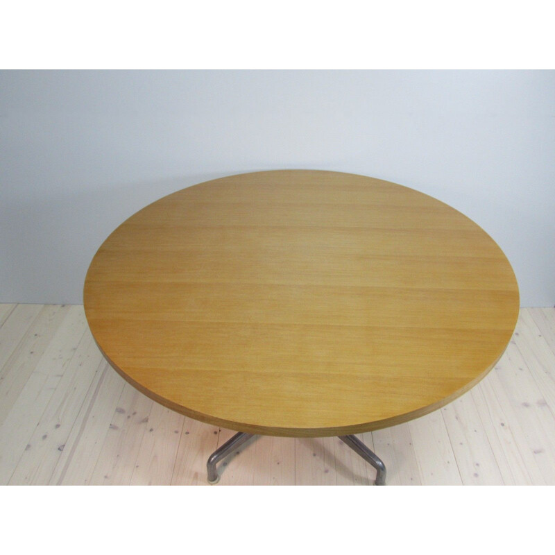 Vintage beechwood table by Giancarlo Piretti for Castelli