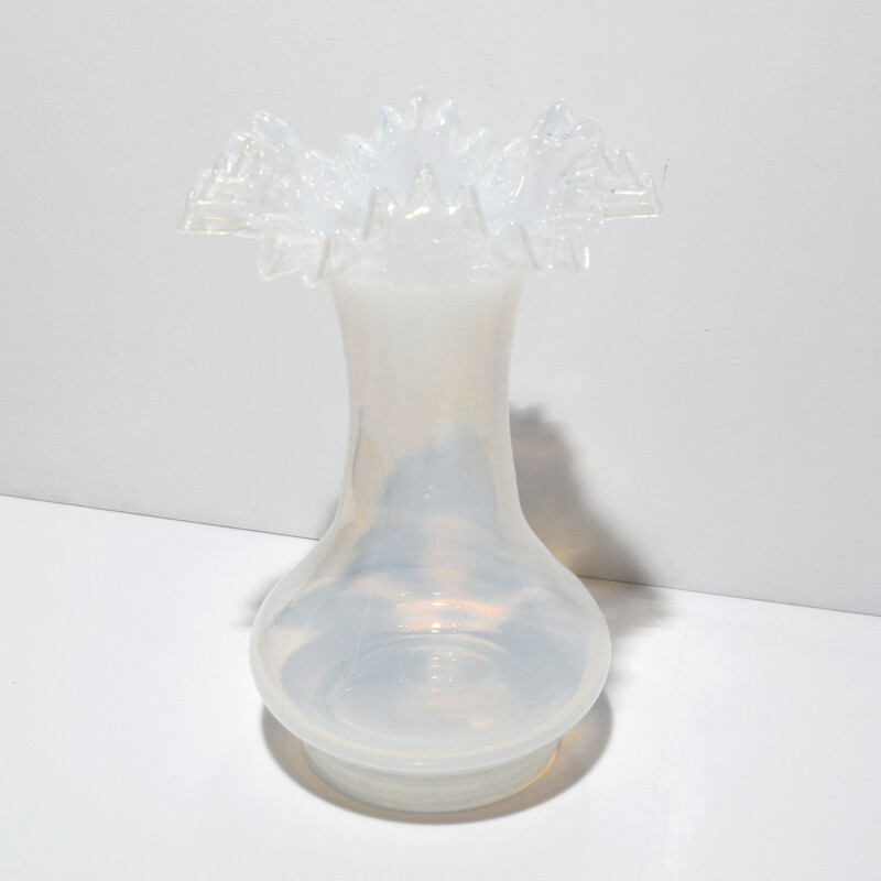 Vintage glass vase by Crystalex Novy Bor, Czech 1960