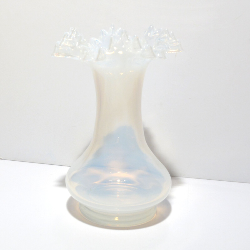 Vintage glass vase by Crystalex Novy Bor, Czech 1960