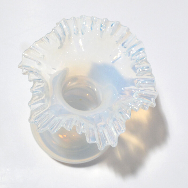 Vintage glass vase by Crystalex Novy Bor, Czech 1960