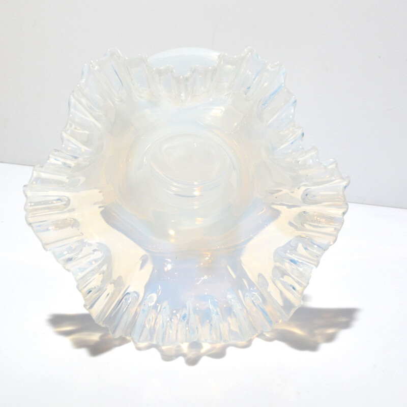 Jarrón de cristal vintage de Crystalex Novy Bor, República Checa 1960