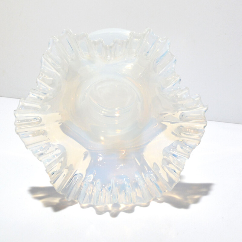 Vintage glass vase by Crystalex Novy Bor, Czech 1960