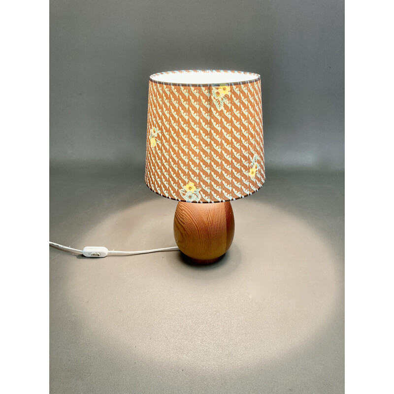 Scandinavian vintage teak lamp, 1950