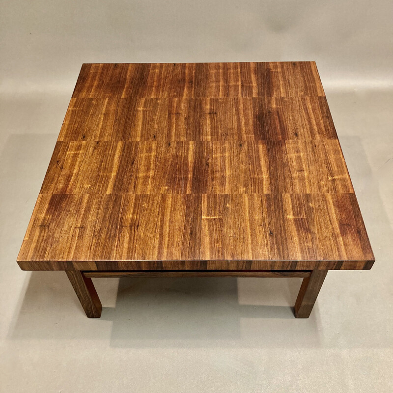 Vintage rosewood coffee table by Kai Kristiansen for Bramin, 1950