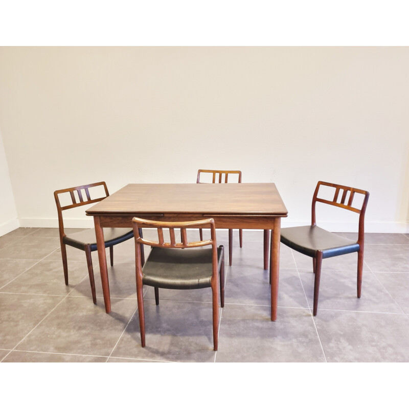 Vintage rosewood dining set model 79 by Niels Møller