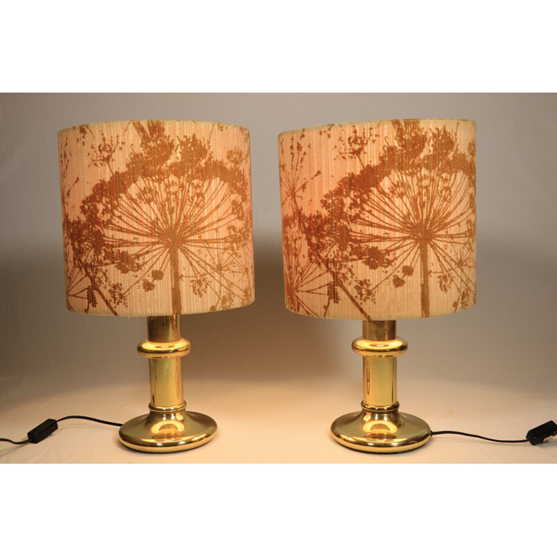 Pair of Hollywood Regency vintage table lamps, 1970s