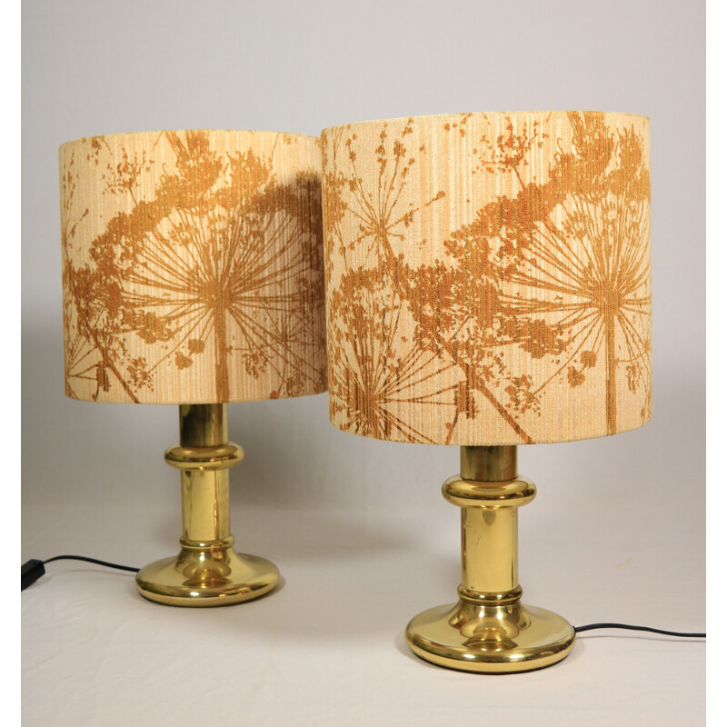 Pair of Hollywood Regency vintage table lamps, 1970s