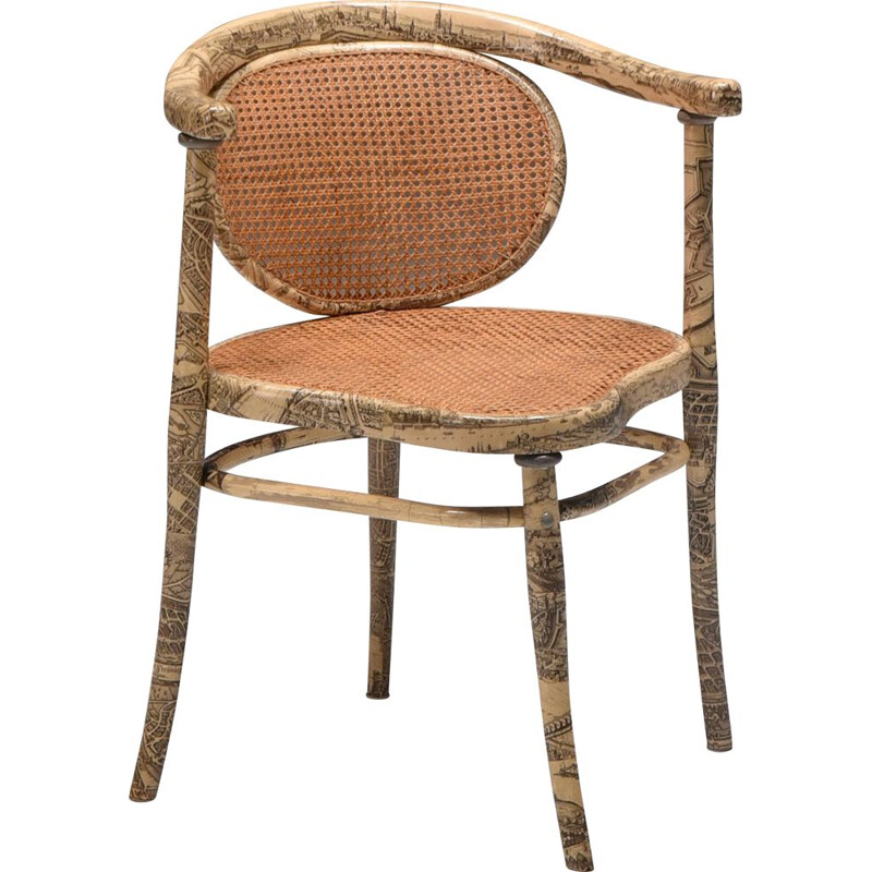 Poltrona vintage in rattan Thonet, 1905