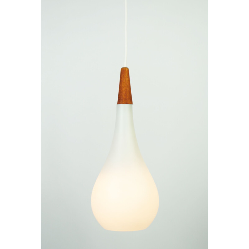 Lampada a sospensione a goccia vintage di Holmegaard, 1960