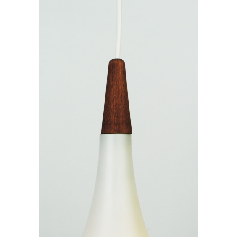 Lámpara colgante de lágrima vintage de Holmegaard, 1960
