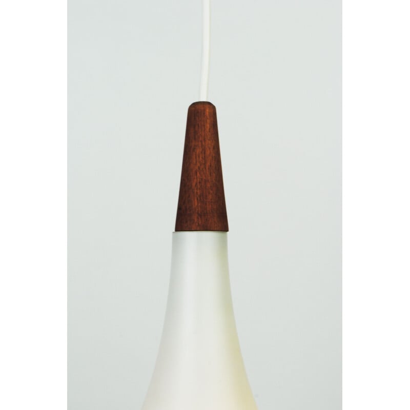 Vintage traanvormige hanglamp van Holmegaard, 1960
