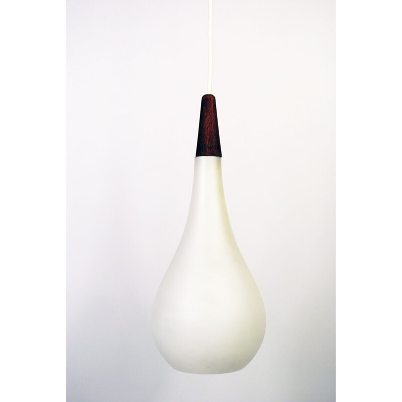 Vintage drop pendant lamp by Holmegaard, 1960s