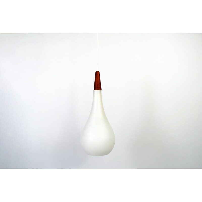 Vintage drop pendant lamp by Holmegaard, 1960s