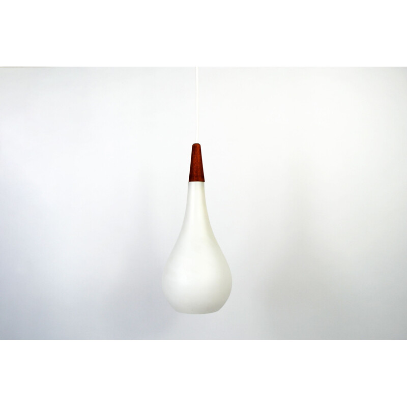 Vintage traanvormige hanglamp van Holmegaard, 1960