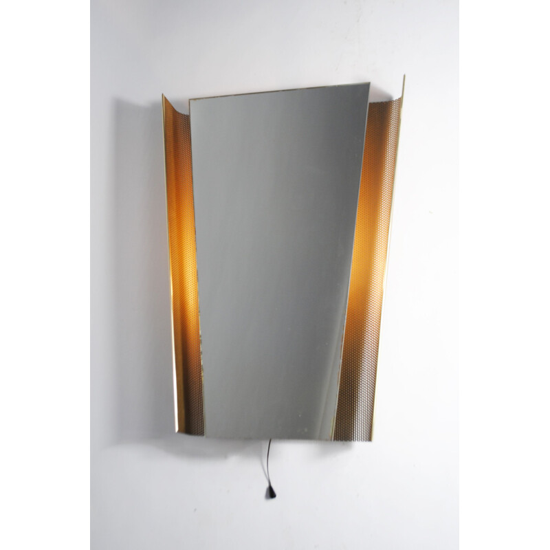 Vintage mirror by Mathieu Mategot for Artimeta, Netherlands 1950