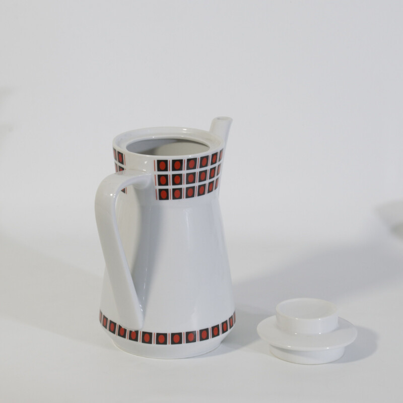 Service à café vintage en porcelaine par Cora pour Seltmann Weiden, 1960