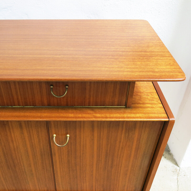 Vintage tola sideboard on cabinetmaker legs by E Gomme for G-Plan, UK 1950