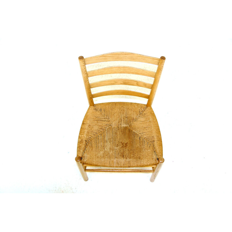 Set of 6 vintage oakwood chairs by Kaare Klint for Fritz Hansen, 1960
