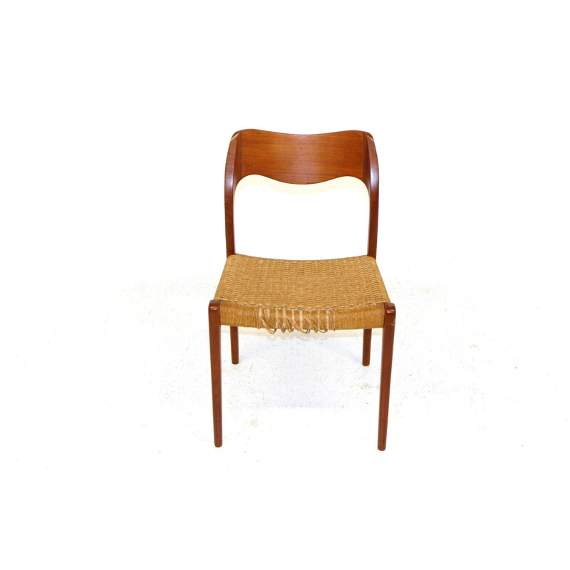Lot de 4 chaises vintage en palissandre par Niels o Møller pour Jl Møller, 1960