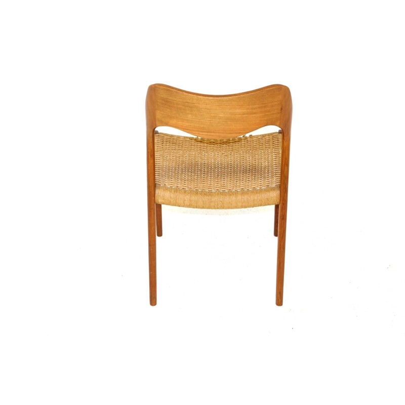 Lot de 4 chaises vintage en palissandre par Niels o Møller pour Jl Møller, 1960