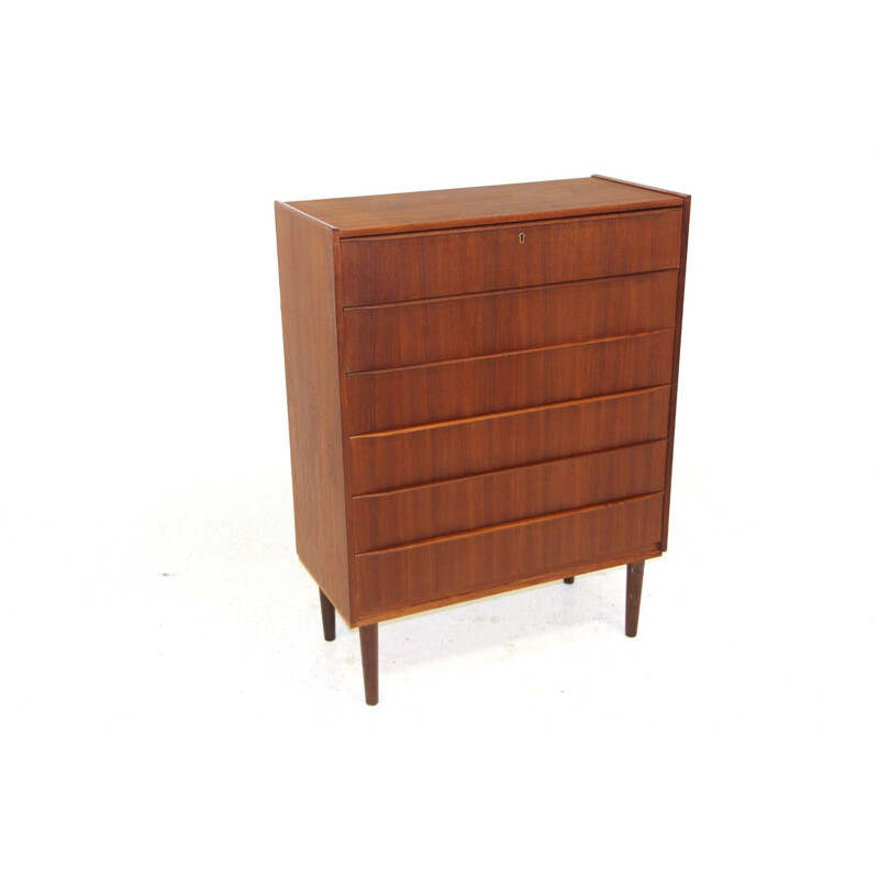 Vintage teak chest of drawers, Sweden 1960