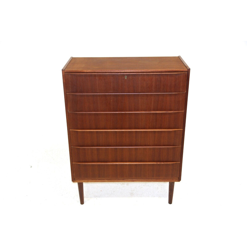 Vintage teak chest of drawers, Sweden 1960