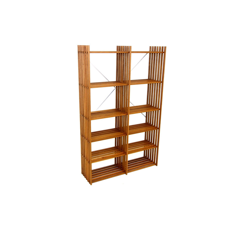 Vintage mahogany bookcase by Thorvald Lissau, Denmark 1970