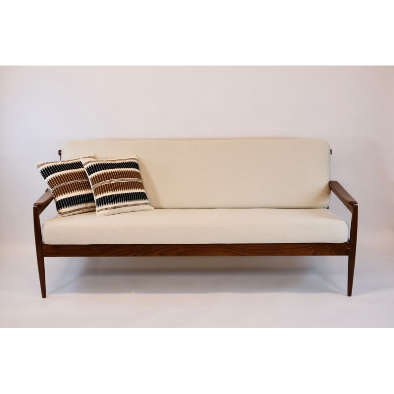 Vintage 3 seater teak sofa