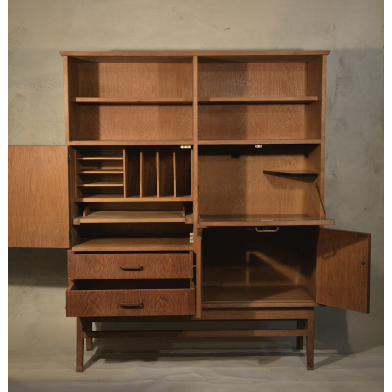 Vintage Bookcase in oak - 1950s