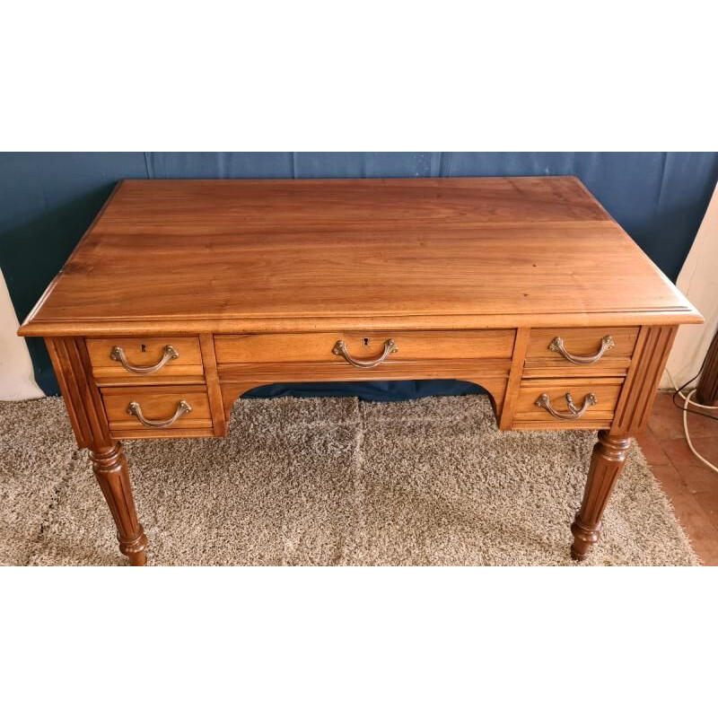 Vintage desk in solid walnut