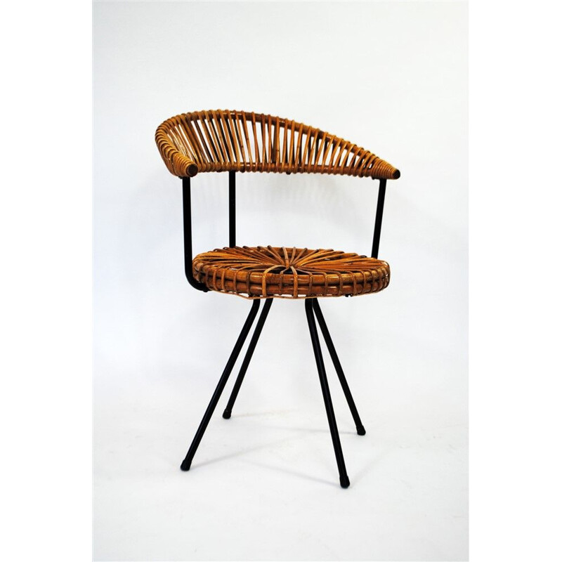 Vintage side chair by Dirk van Sliedregt for Rohé Noordwolde, 1956