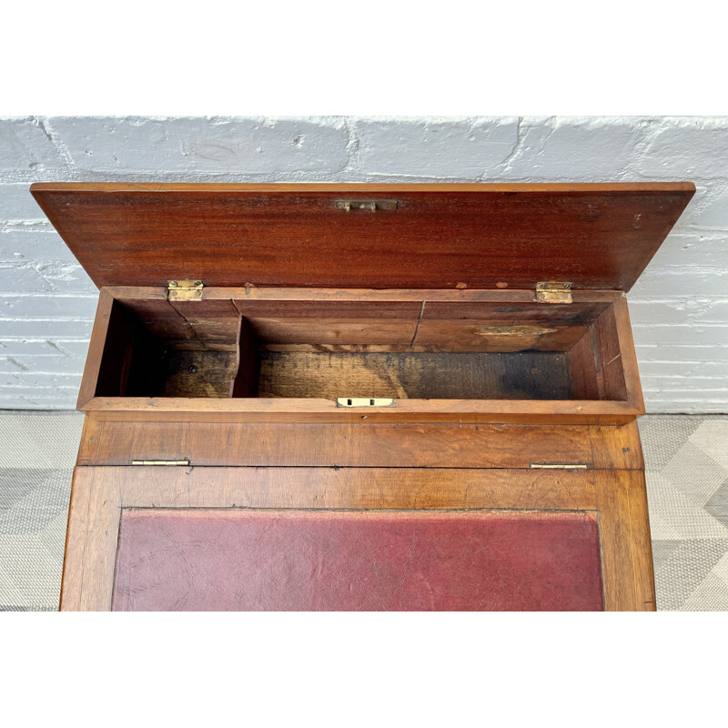 Victorian vintage childs mahogany davenport desk with storage