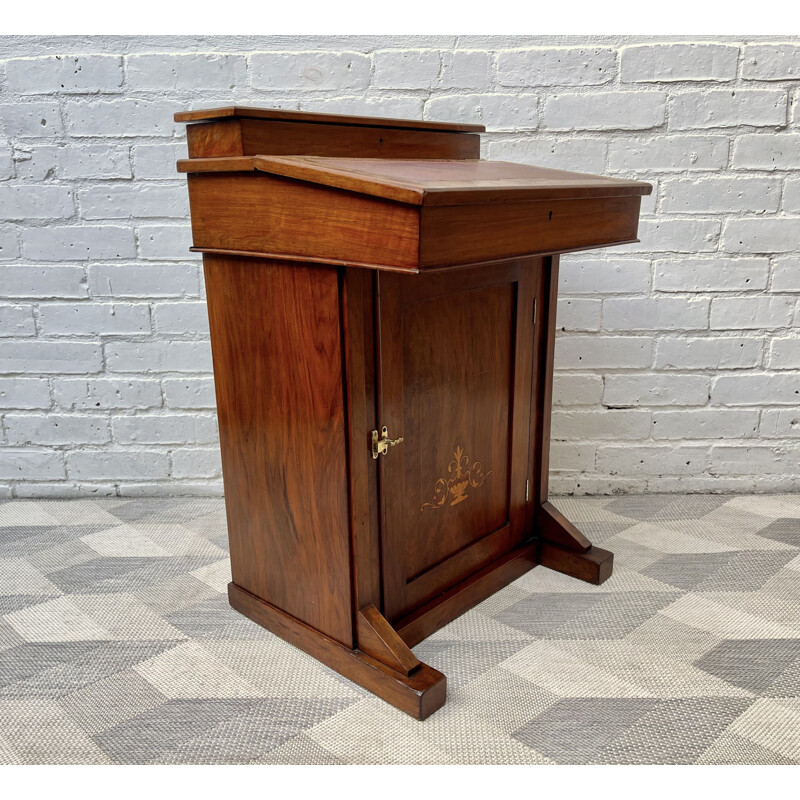 Victorian vintage childs mahogany davenport desk with storage