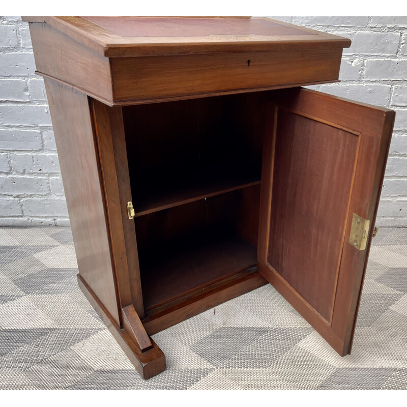 Victorian vintage childs mahogany davenport desk with storage